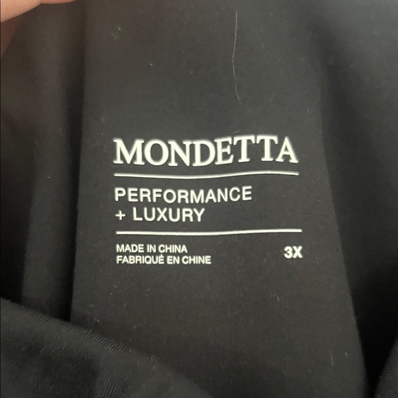 Mondetta Classic Black Straight Leg Athletic Pants Size 3X - Picture 2 of 5